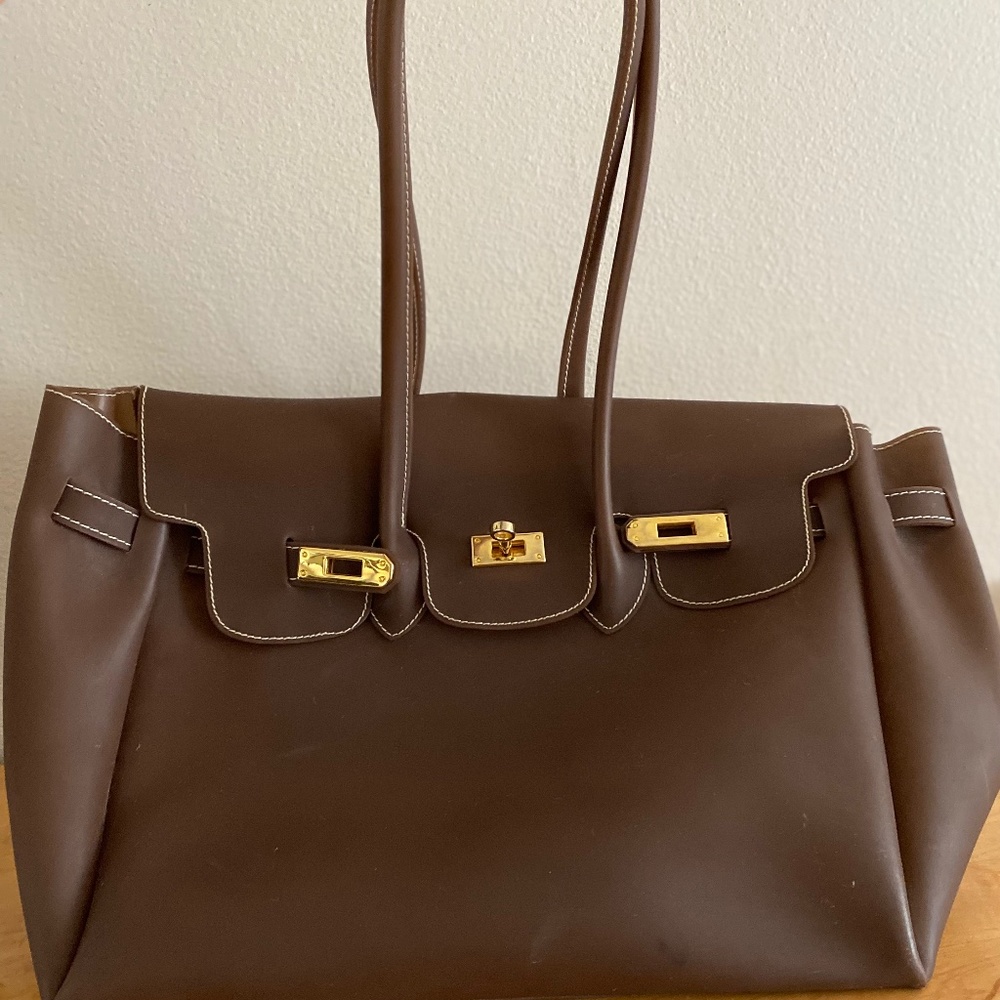 Vintage Birkin style purse  - Made in Italy